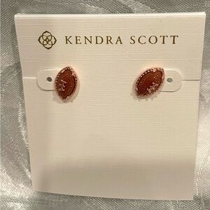 Super Bowl Special🏈Kendra Scott Rose Gold Football Stud Earrings.New